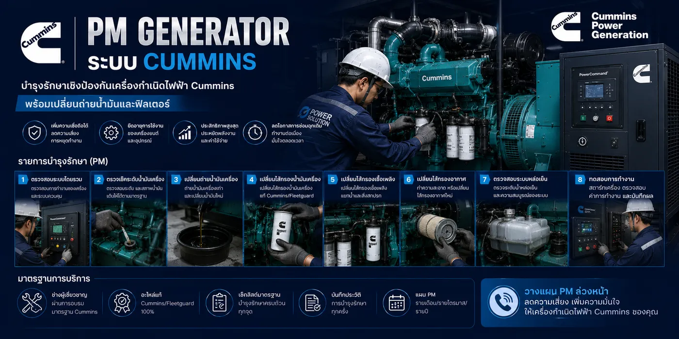 PM Generator ระบบ Cummins